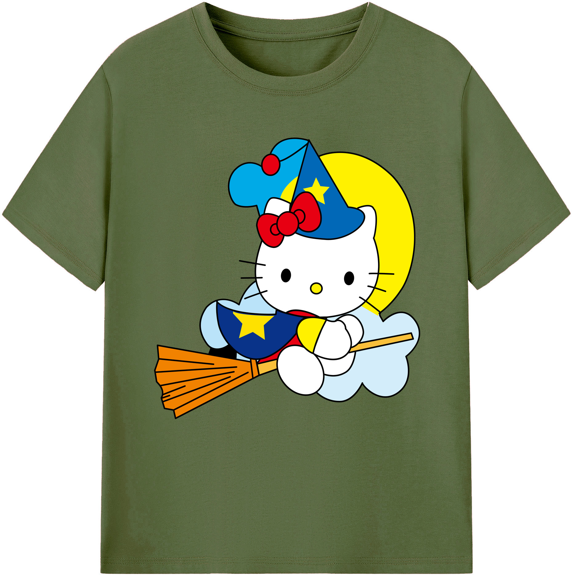 （画像用） Hello Kitty ハローキティ 綿100％半袖Tシャツ（フロントプリント）